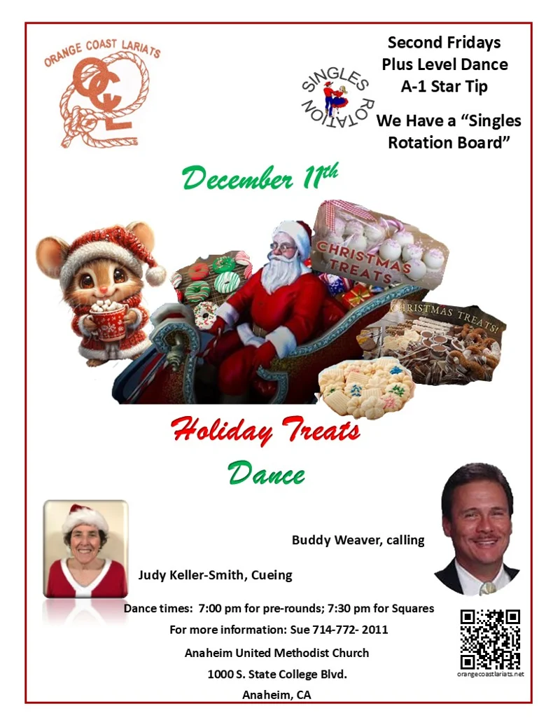 Red Club Flyer Club Dances & Visitation — Orange Coast Lariats