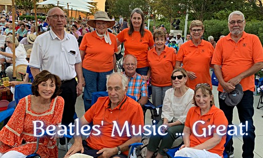 Orange Coast Lariats friends gathered at a Beatles tribute concert
